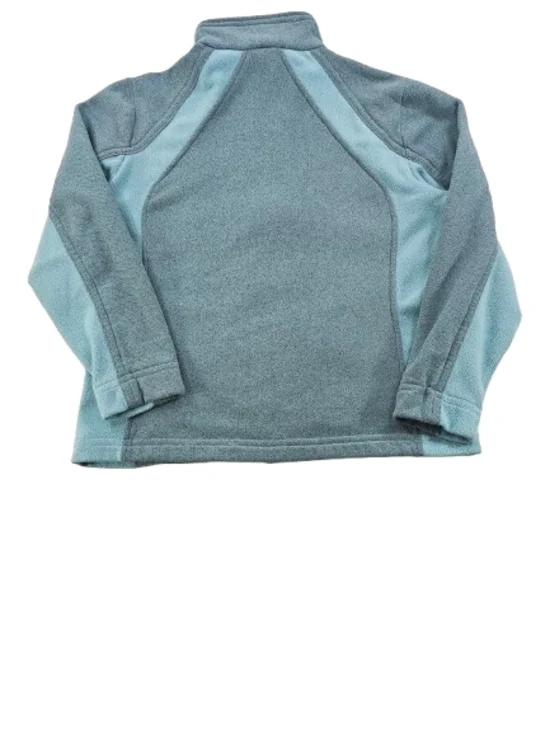 Woolrich Full Double Zip Fleece Jacket Women's L Teal Blue Outdoor Hiking Warm - Picture 5 of 11